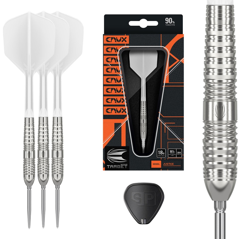 Crux JPN Justice 90% Tungsten SP Steel Tip Darts by Target Japan 21 Gram