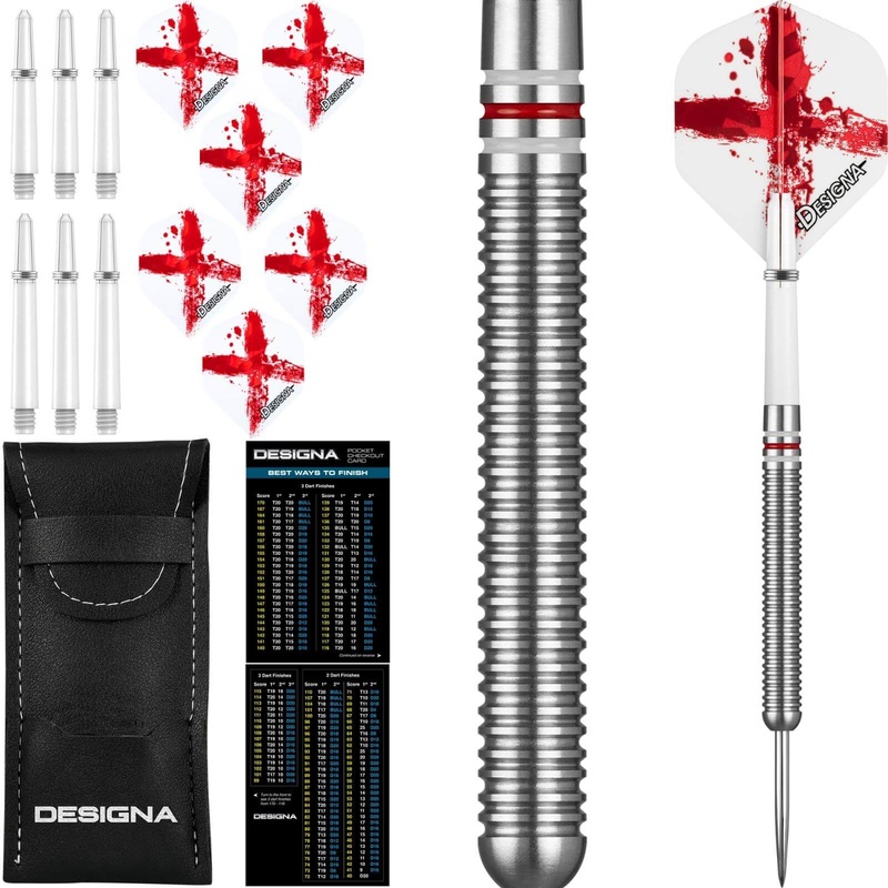 Designa – Patriot-X Darts – England – Steel Tip – 90% Tungsten – 22g 24g 22 grams