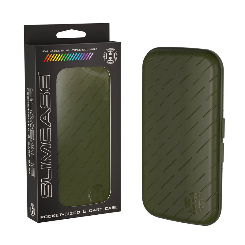 Harrows Slimcase 6 Darts Holder – Pocket Sized – Green
