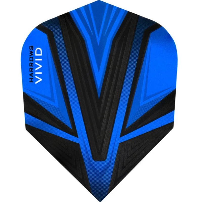 Harrows Vivid Blue Standard Dart Flights Standard 100 Micron Extra Strong