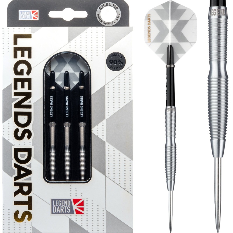 Legend Darts – Steel Tip – 90% Tungsten – Pro Series – V10 – Torpedo Shark 22g