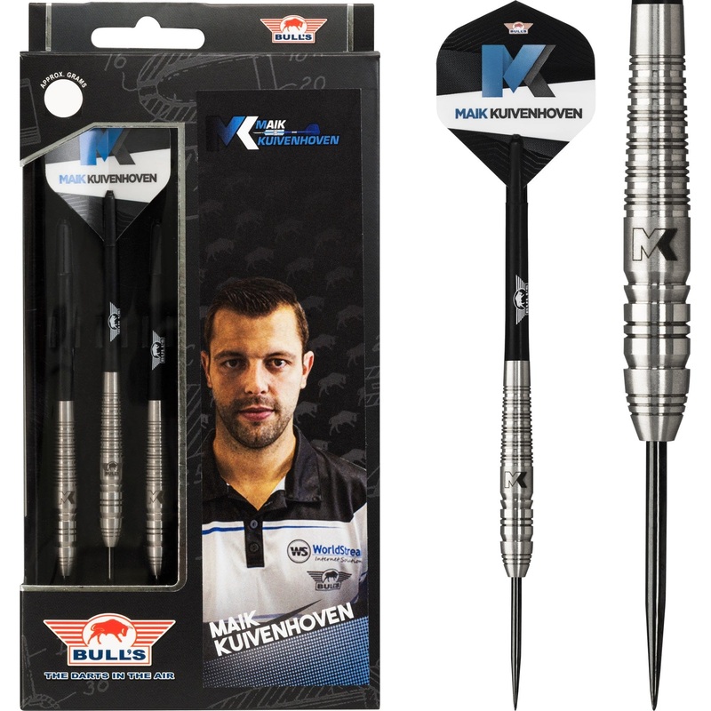 Bulls Maik Kuivenhoven Darts – Steel Tip – Ring Grip – 24g 24g