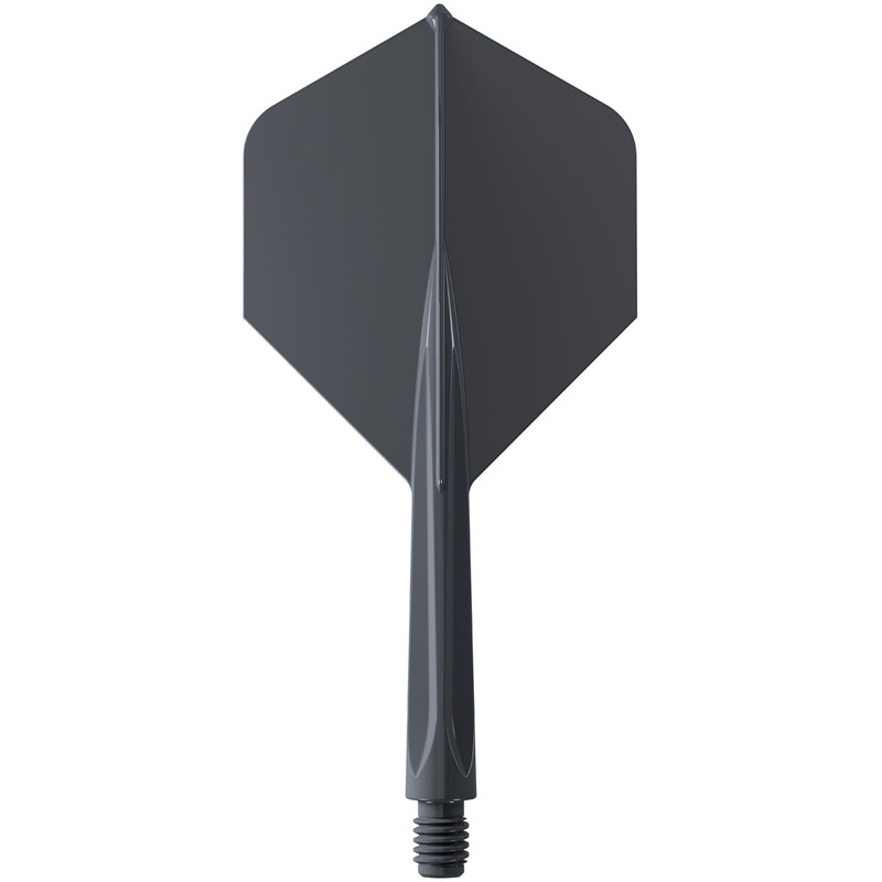 Forge Black All-In-One Dart Flights by Unicorn Medium