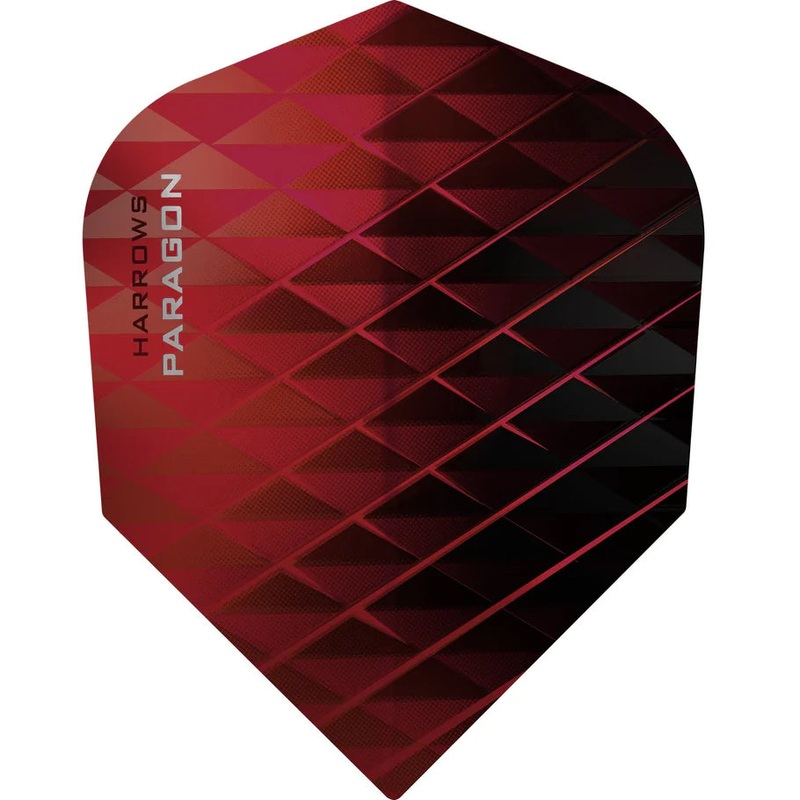 Harrows Prime Paragon Red Standard Dart Flights Standard 100 Micron Extra Strong