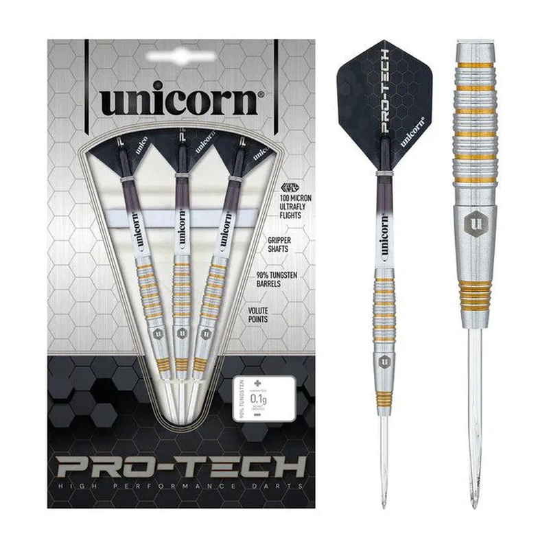 Protech Style 2 90% Tungsten Dart Steel Tip Darts by Unicorn 21 Gram