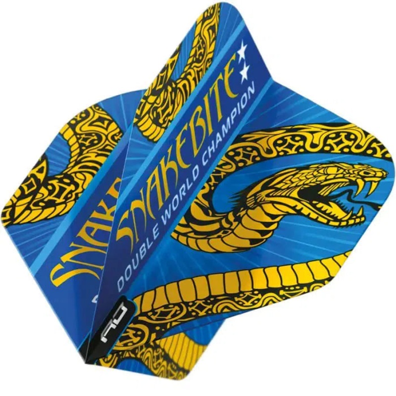 Red Dragon Hardcore Ionic Snakebite Blue & Gold Flights