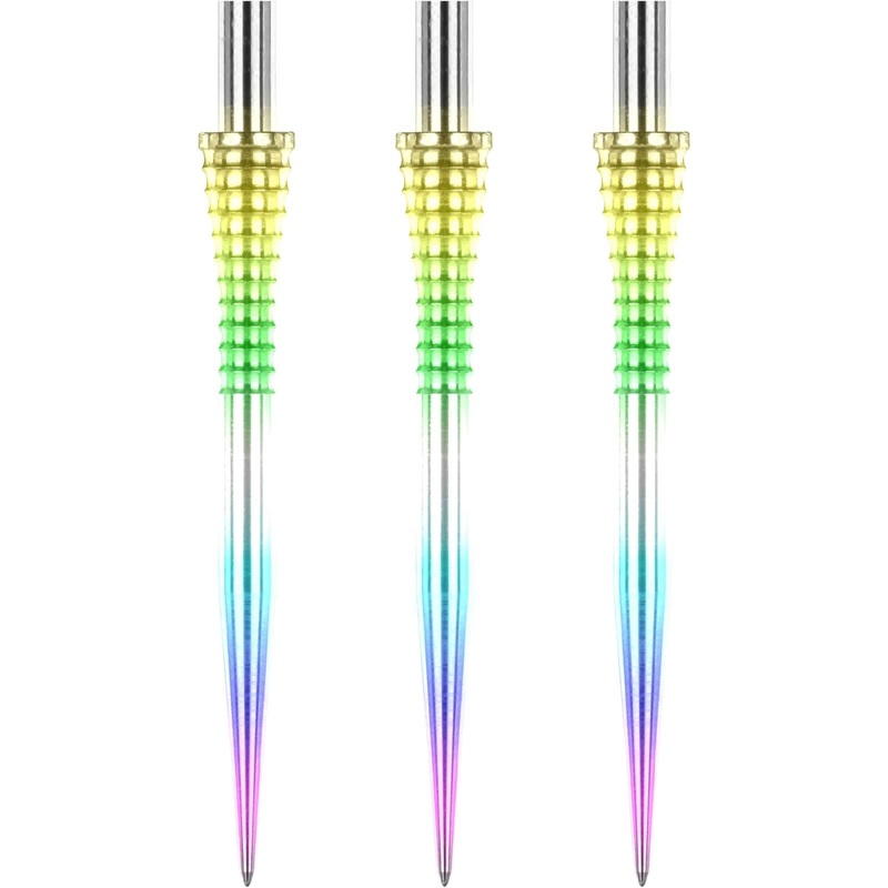 Red Dragon – Raptor Grooved Rainbow Dart Points – 35mm