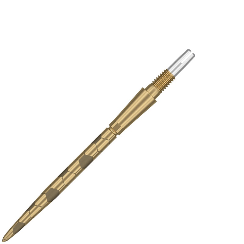 Target Swiss Storm Onyx Steel Points – 35mm Gold