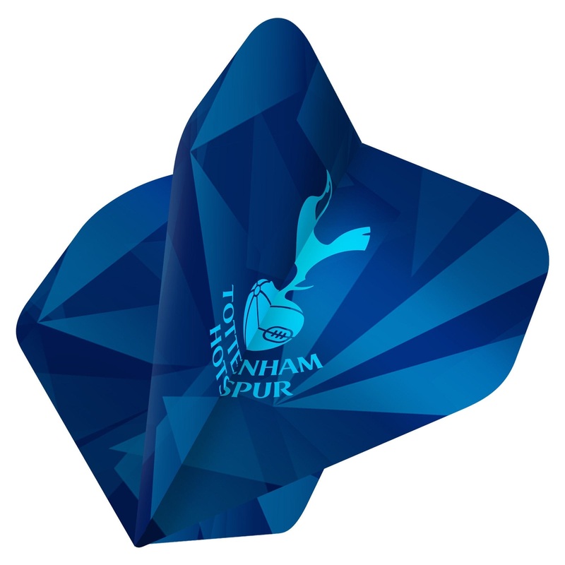 Tottenham Hotspur Dart Flights – 100 Micron – Standard No2 – F3 – Navy Shard – Sky Blue Crest