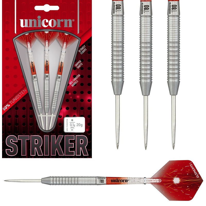 Unicorn Striker Type 1 80% Tungsten Steel Tip Darts 20 Gram