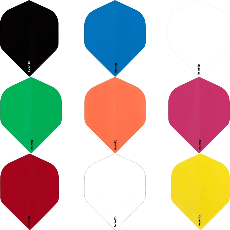 Designa – DSX Plain Colour – Big Wing Dart Flights Black