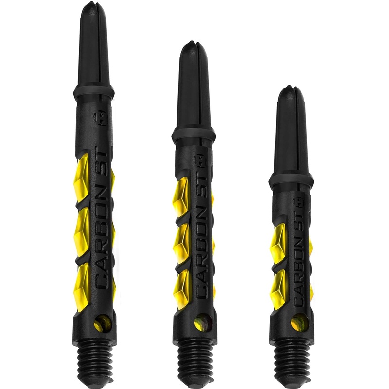 Harrows Carbon ST Shafts – Dart Stems – Black & Yellow Medium