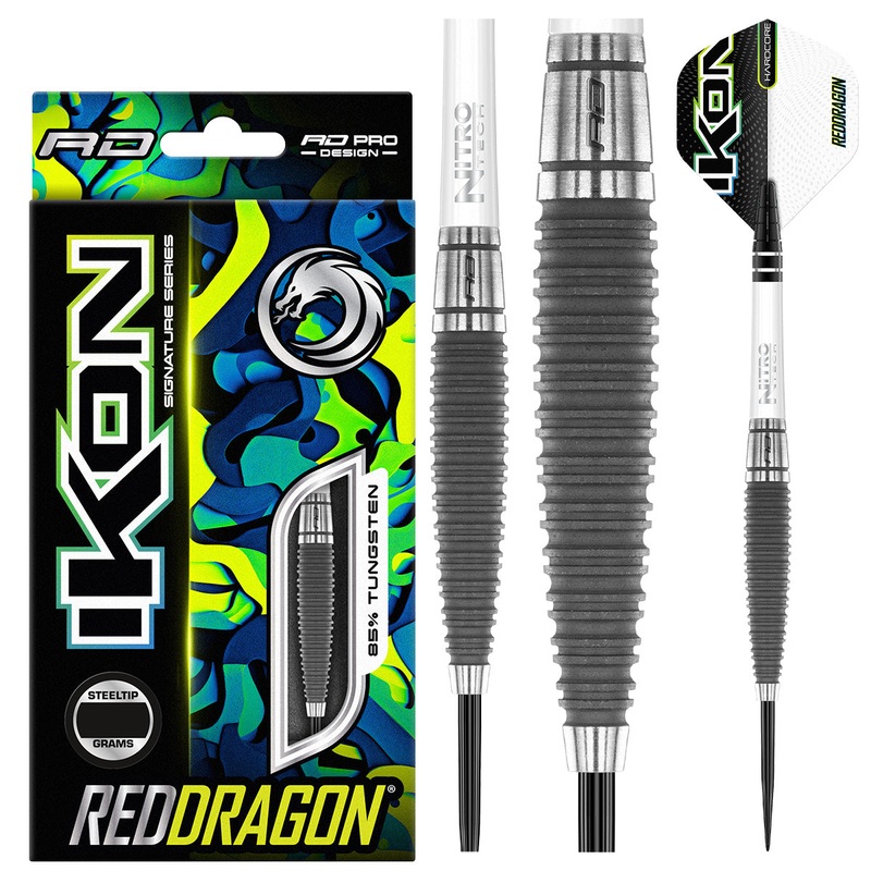 Ikon 1.1 85% Tungsten Steel Tip Darts by Red Dragon 23 Gram