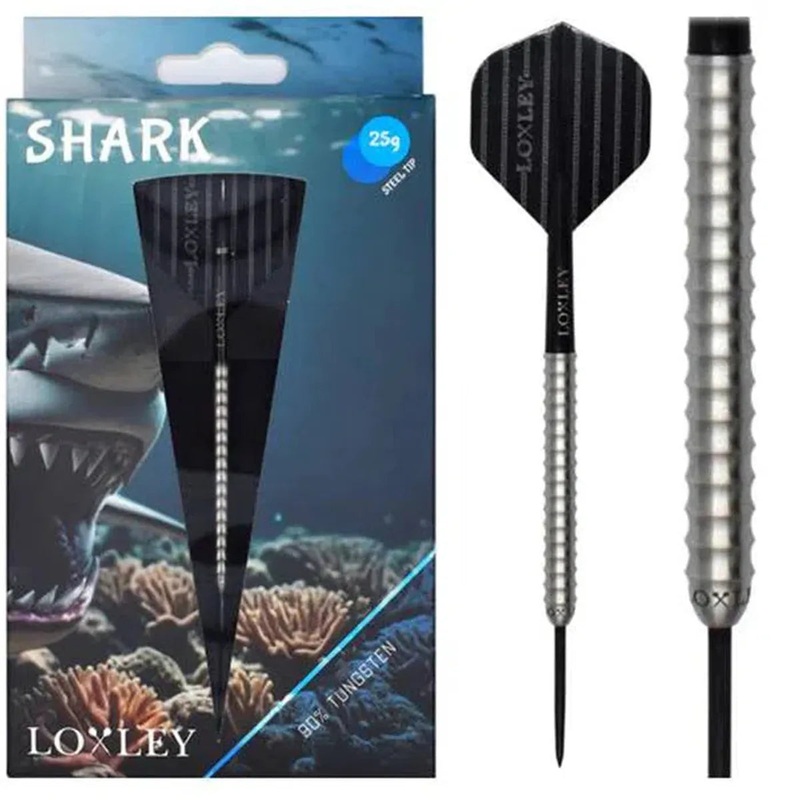 Loxley Shark 90% Tungsten Steel Tip Darts 23 GRAM