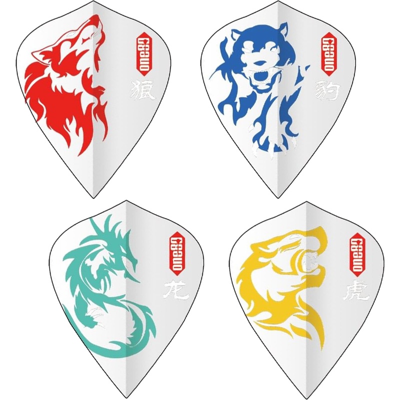 *One80 Dart Flights – Animal Kingdom – Kite – Transparent Dragon