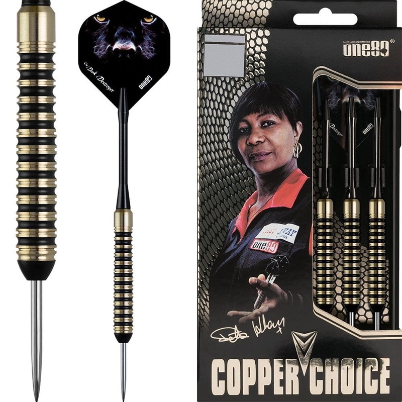 One80 Deta Hedman Darts – Steel Tip Brass – Copper Choice – 20g 20gPERS