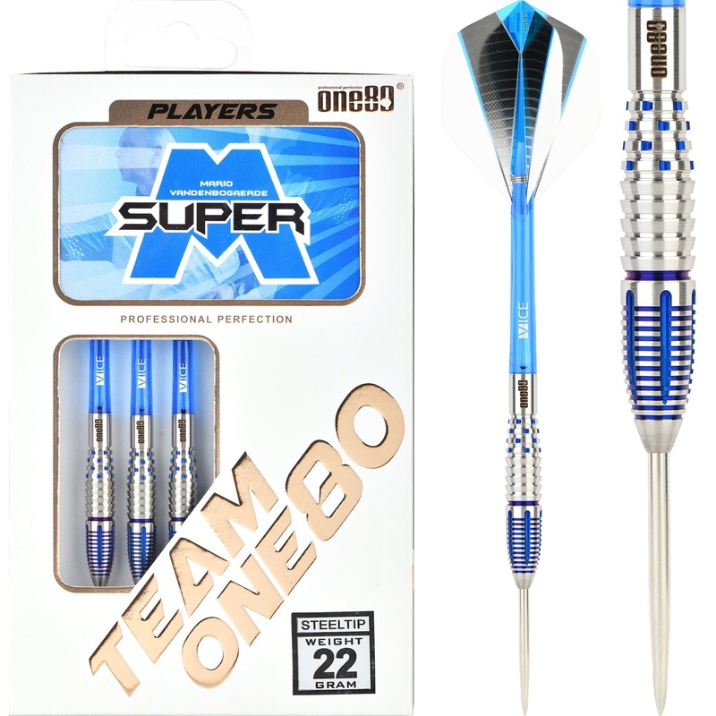 One80 Mario Vandenbogaerde Darts – Steel Tip – Super Mario – 22g 22g