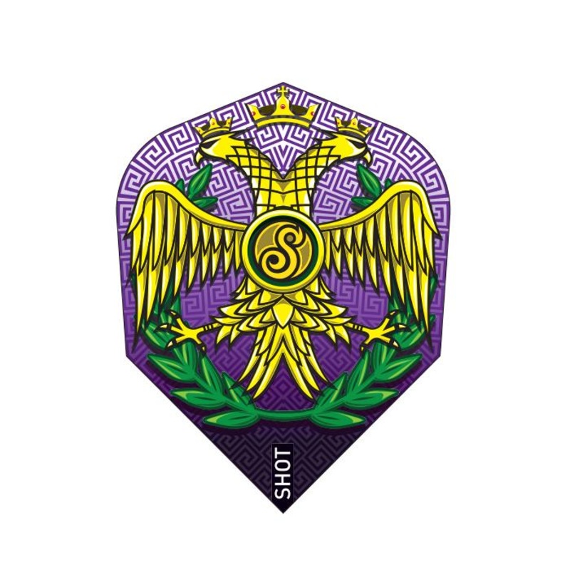 Shot Roman Empire Caesar Dart Flight Set-Small Standard Standard 100 Micron Polymer