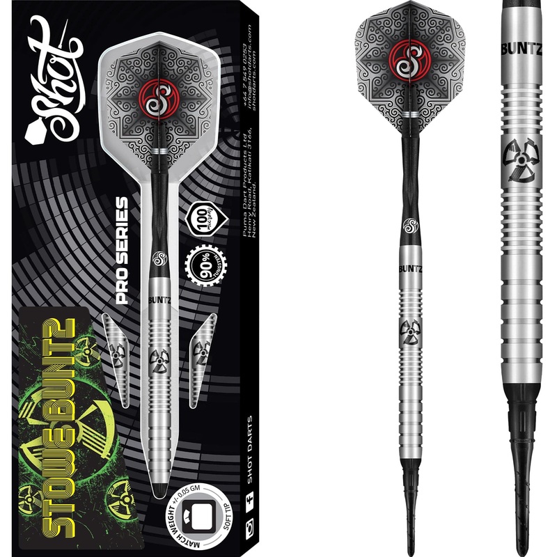 Shot Stowe Buntz Darts – Soft Tip – 90% – Pro Series 21g