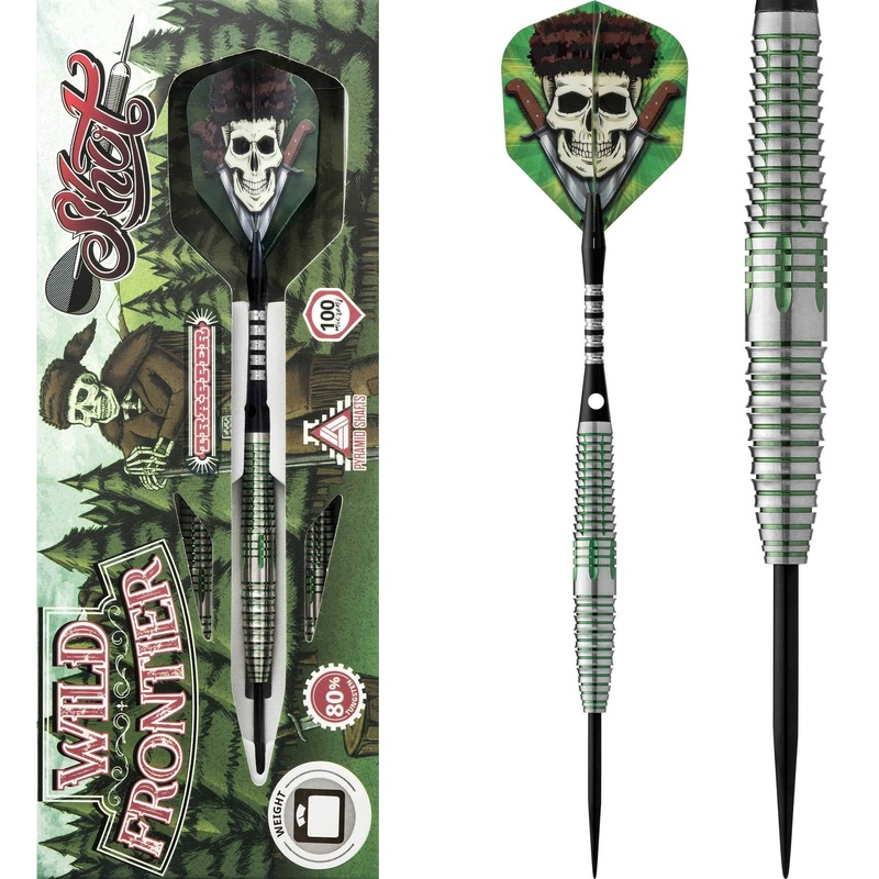 *Shot Wild Frontier Darts – Steel Tip – Trapper 22g