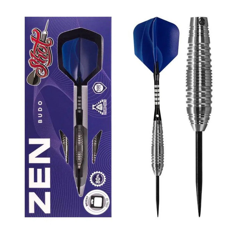 Shot Zen Series Budo 80% Tungsten Steel Tip Darts 23 GRAM