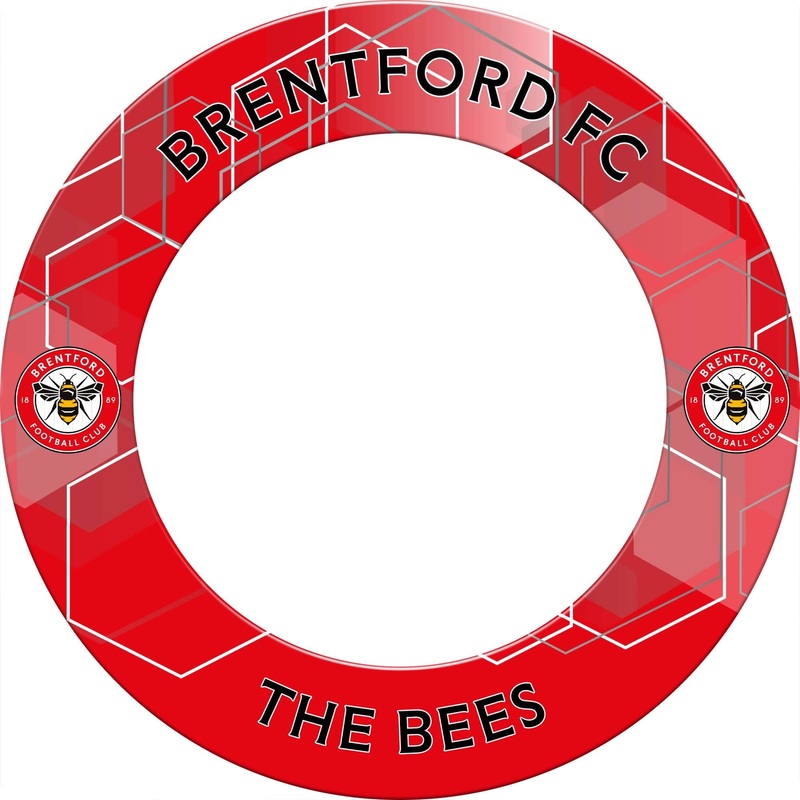 Brentford FC – Official Licensed – The Bees – Dartboard Surround – S1 – Red