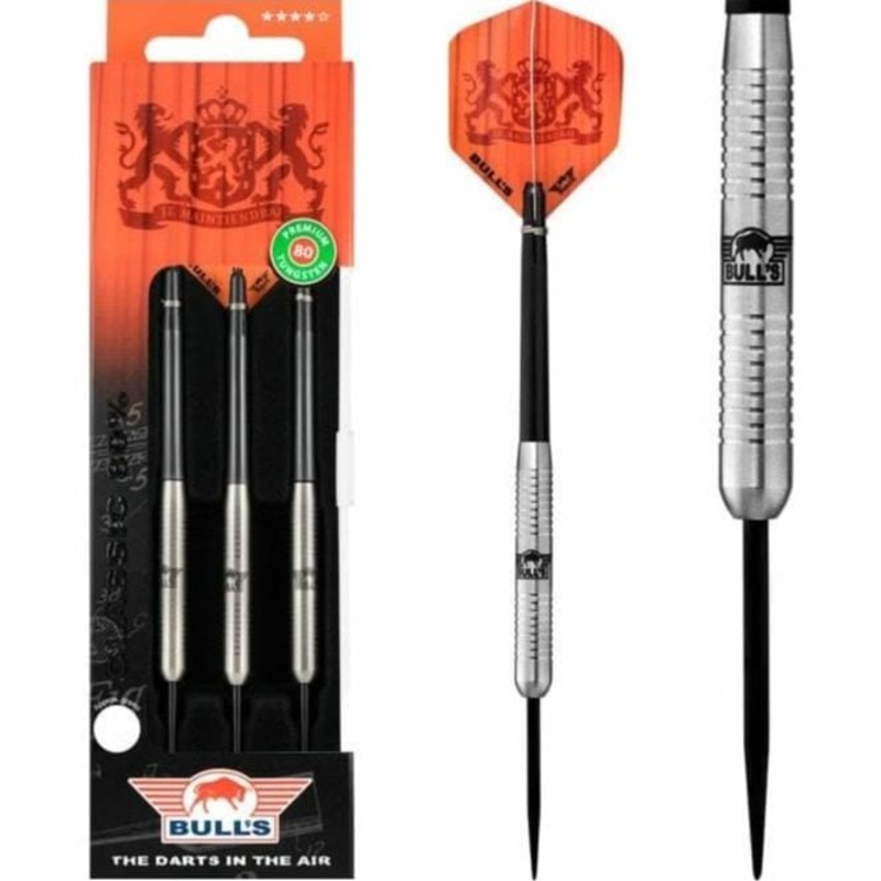 Bulls Classic 80 Darts – Steel Tip – Twin Ringed – 20g 20g