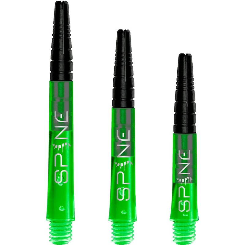 *Bulls Spine Dart Shafts – Polycarbonate with Aluminium Top – Green Medium