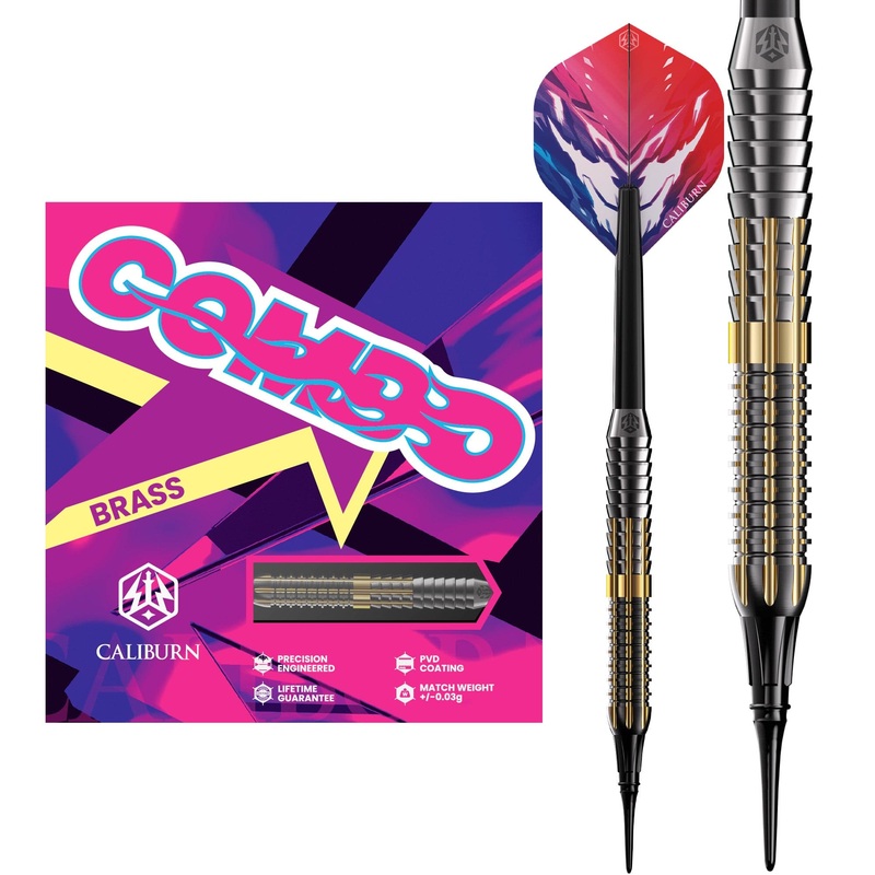 Caliburn Combo Darts – Soft Tip – Brass – C2 – 19g