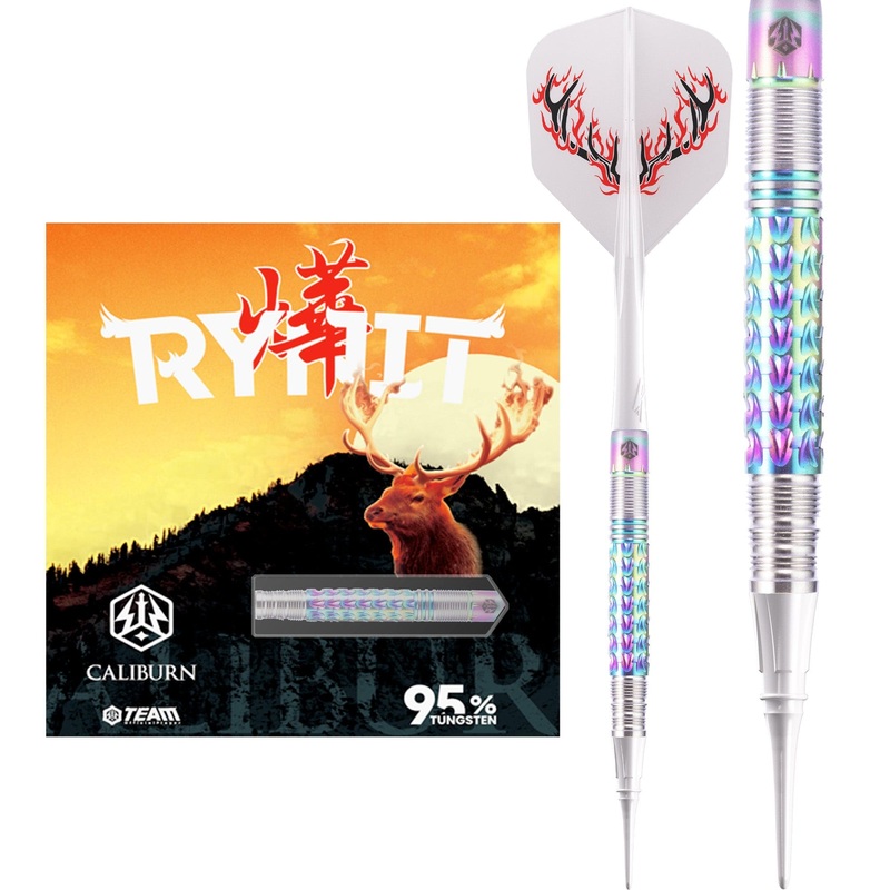 Caliburn Player Darts – Soft Tip – 95% Tungsten – Rynit 18g