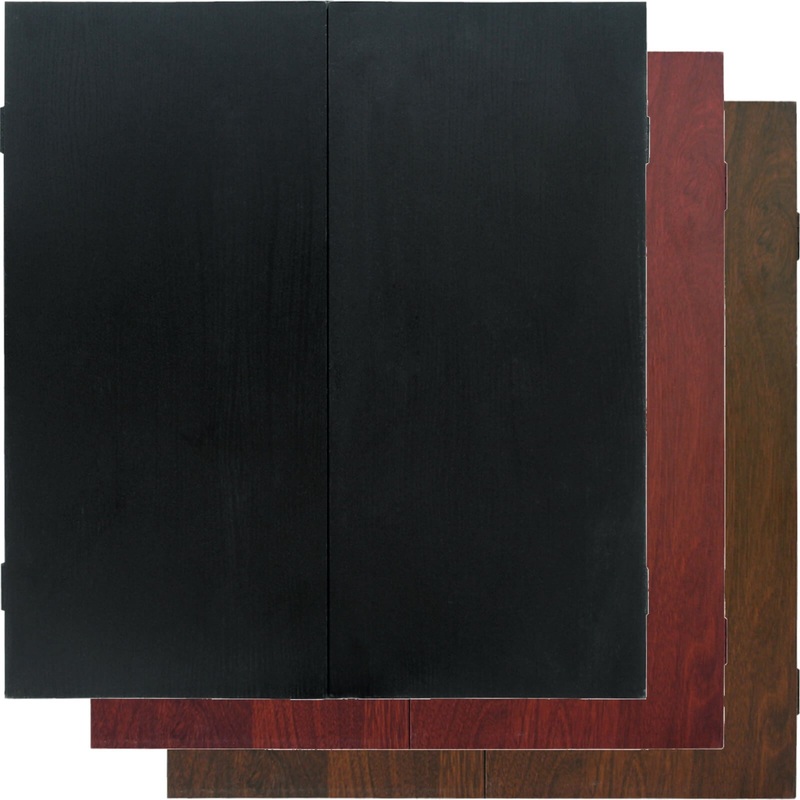 Formula Sports – Plain MDF Dartboard Cabinet – Black, Mahogany, Walnut Black