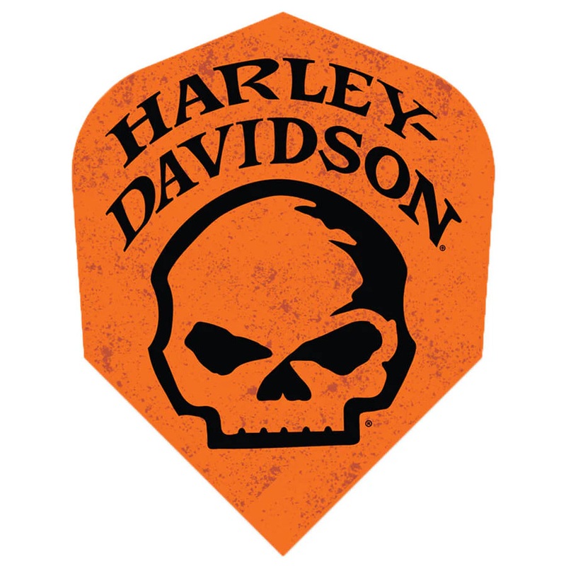 Harley-Davidson Grunge Skull Dart Flights – Shape Shape 100 Micron Polymer