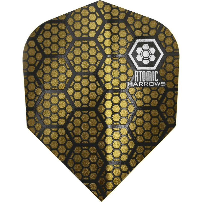 *Harrows Atomic Dart Flights – No6 – Std – Gold