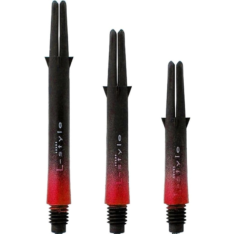 *L-Style – L Shafts – Carbon Two Tone – Black and Red – Short L Style 190 33mm Short
