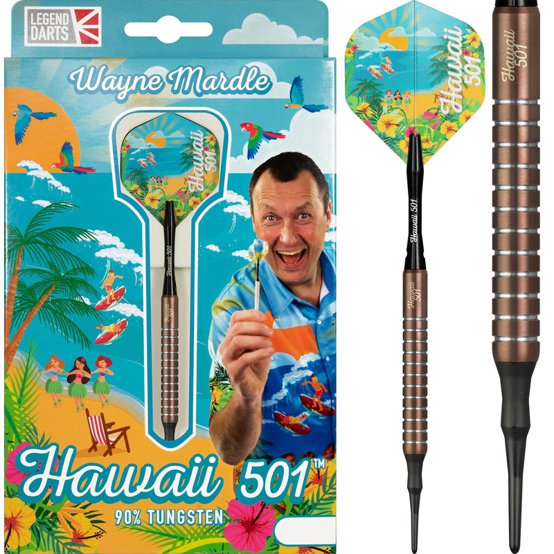 *Legend Wayne Mardle Darts – Soft Tip – Hawaii 501 – Silica 18g