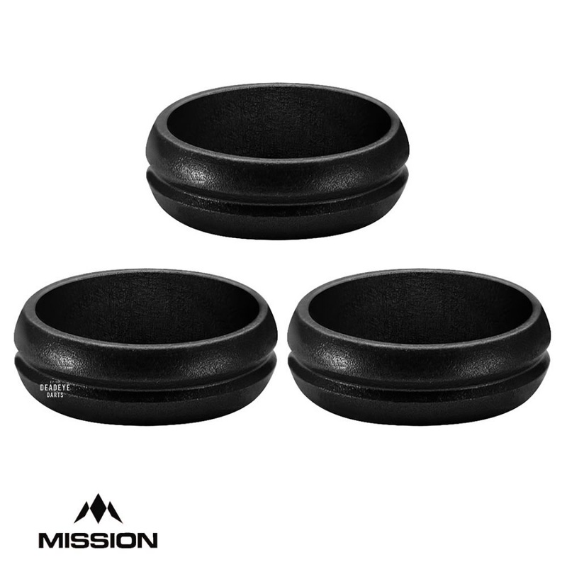Mission F Lock Rings Flight Lock For Hole Punched Flights Aluminium Black