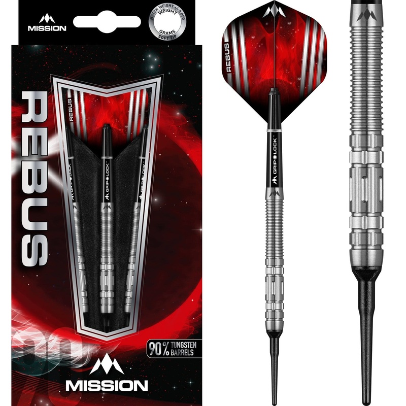 *Mission Rebus Darts – Soft Tip – M1 – Rear Ring Grip 18g