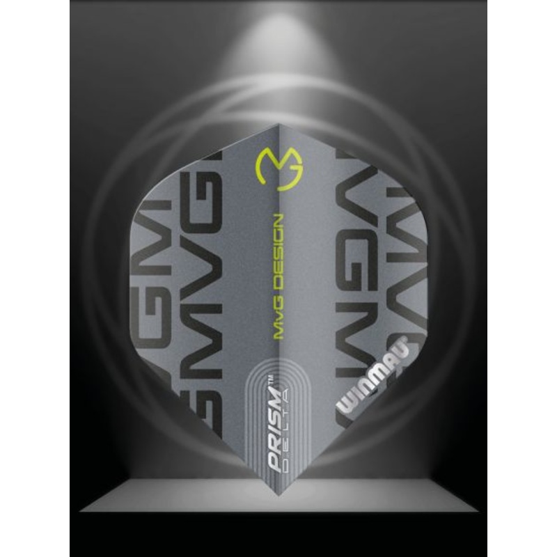 Prism Delta MvG (Michael Van Gerwen) 2021 Grey Print Extra Thick Standard 100 Micron Poly metronic extra thick