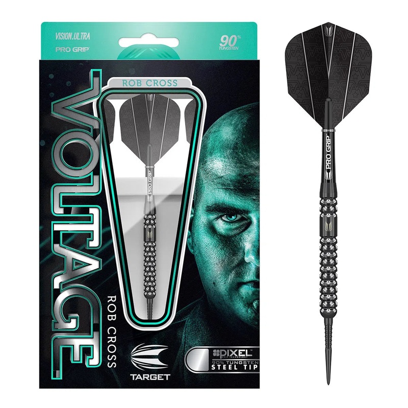 Target Darts Rob Cross Black Pixel 90% Tungsten Steel Tip Darts 21 GRAM
