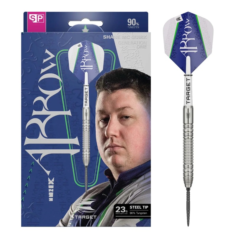 Target Darts Shane McGuirk SP 90% Tungsten Steel Tip Darts 23 GRAM