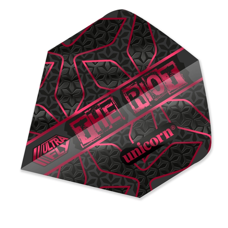 Unicorn Callan Rydz Ultrafly Big Wing Dart Flights Black / Pink