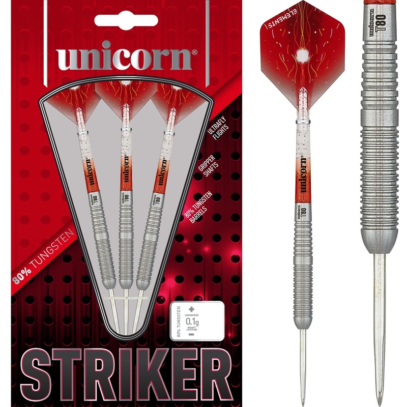Unicorn T80 Darts – Core XL – Steel Tip – S6 – Striker 20g