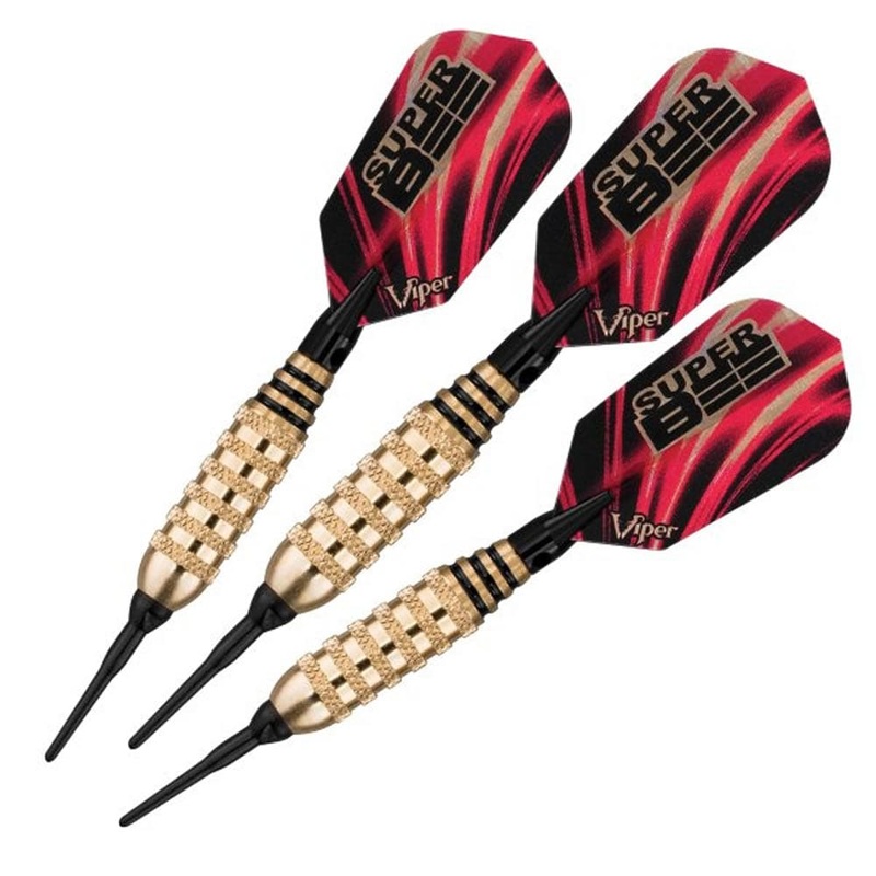 Viper Super Bee Darts – Soft Tip – Alloy – Knurled Rings – Gold 16g