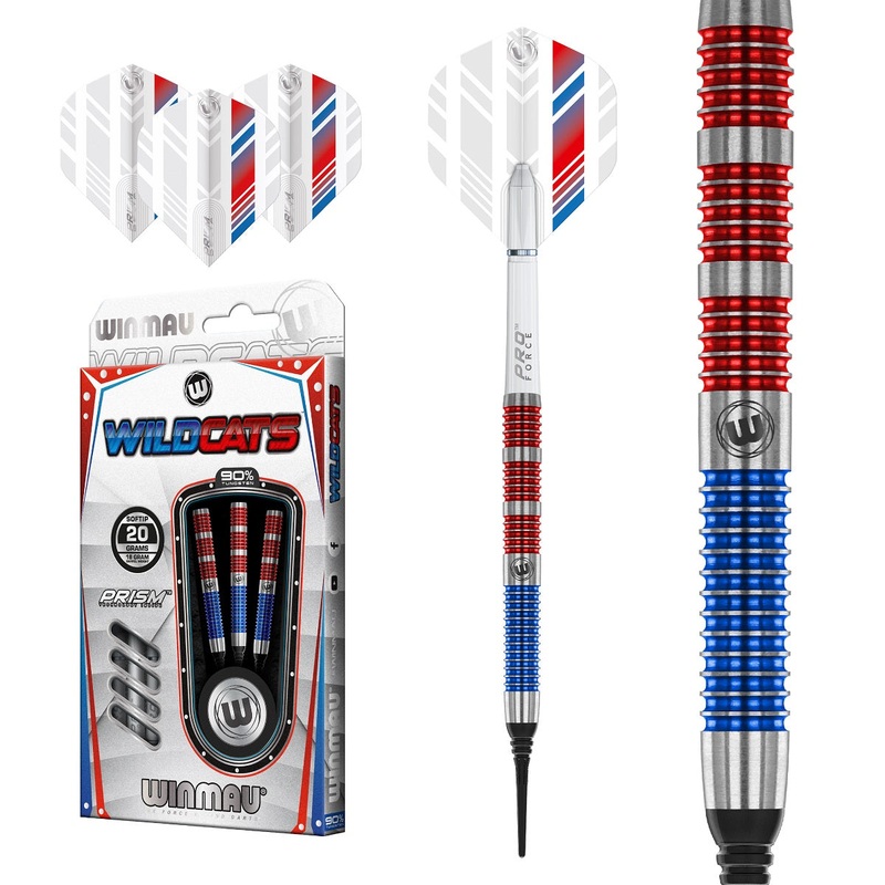 Wildcats 90% Tungsten Soft Tip Darts by Winmau 20 Gram