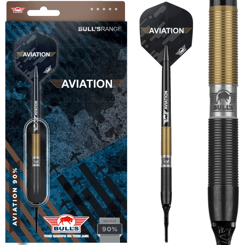 Bull’s NL Aviation 90% Tungsten 20 gram Soft Tip Dart Set
