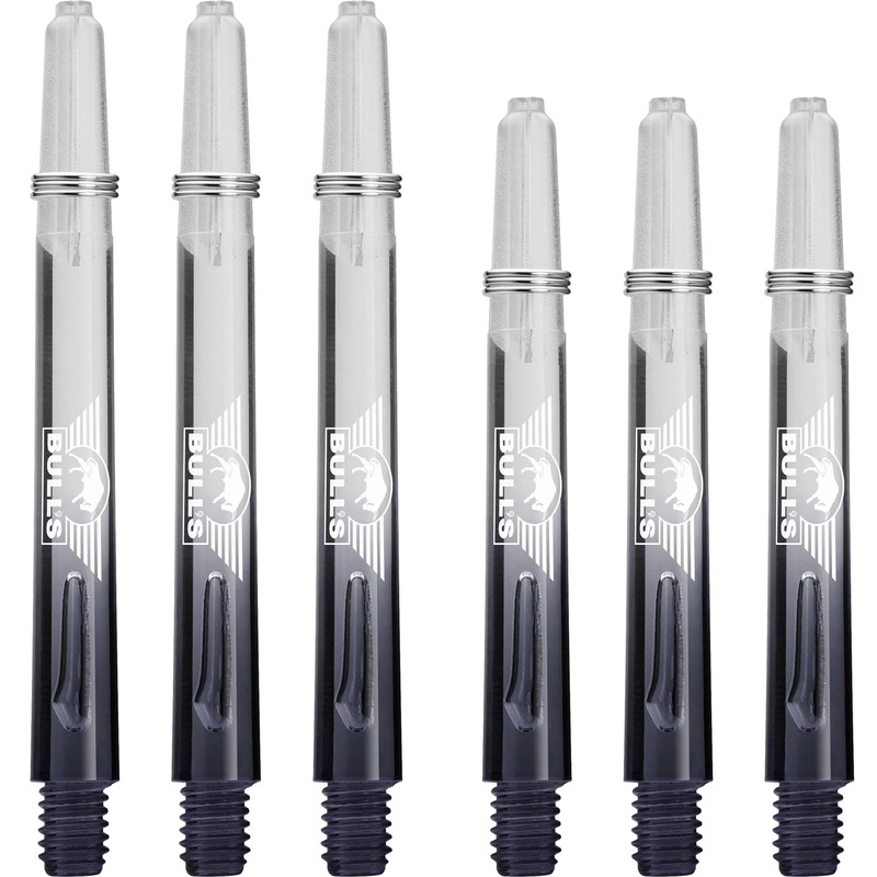 Bulls X-Ray Shafts – Dart Stems – Gradient – Black Medium