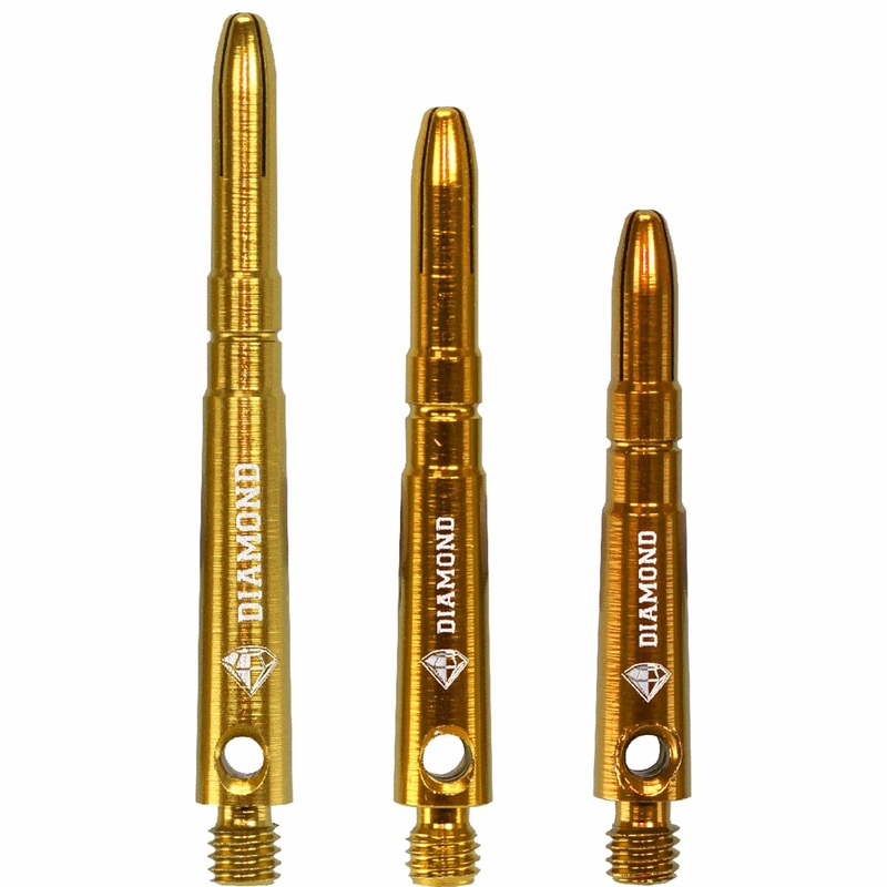 Cuesoul – Aluminium Dart Shafts – Diamond – Value Pack – 4 sets – Gold Medium