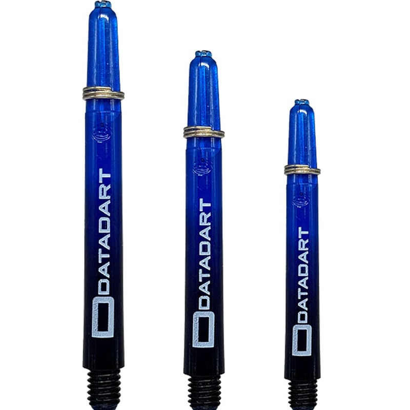 Datadart Argon Shafts – Polycarbonate Dart Stems – Black & Blue Medium