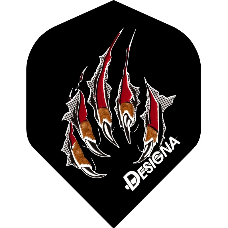 **Designa Dart Flights – Extra Strong – Std – Claw – Black