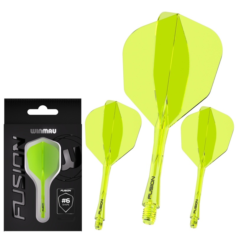 Fusion #6 Integrated Flight & Shaft Yellow Short